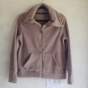 Calvin Klein Performance Brown Polyester Front Zip Closure Jacket-Size: Small